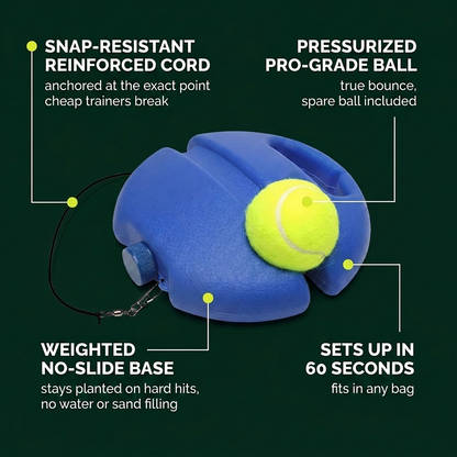 Tennis rebound trainer